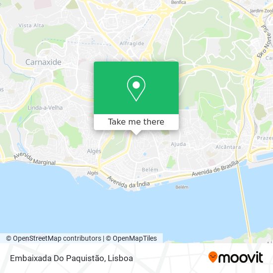 Embaixada Do Paquistão map