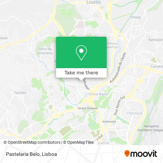 Pastelaria Belo mapa
