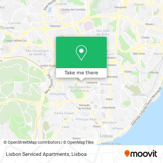 Lisbon Serviced Apartments mapa