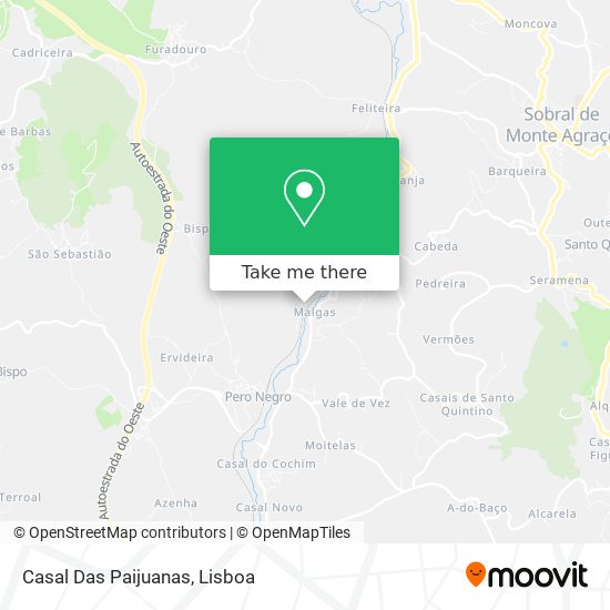 Casal Das Paijuanas map