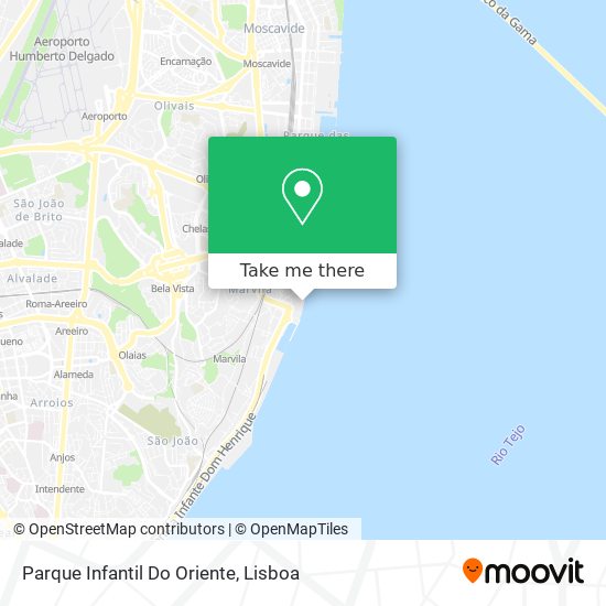 Parque Infantil Do Oriente map