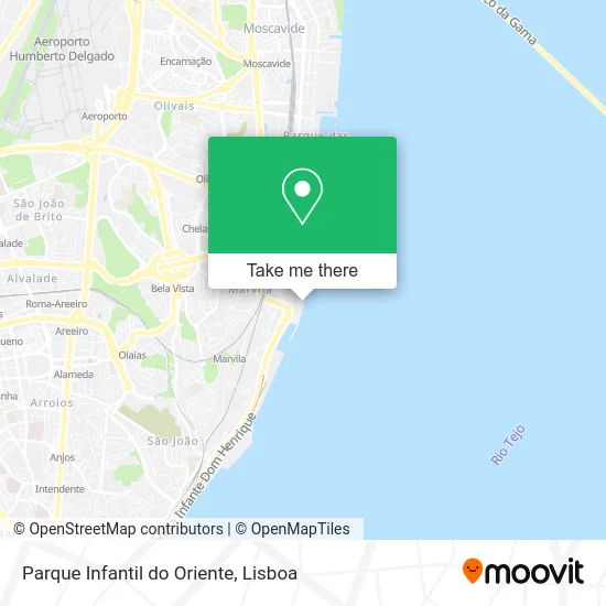 Parque Infantil do Oriente map