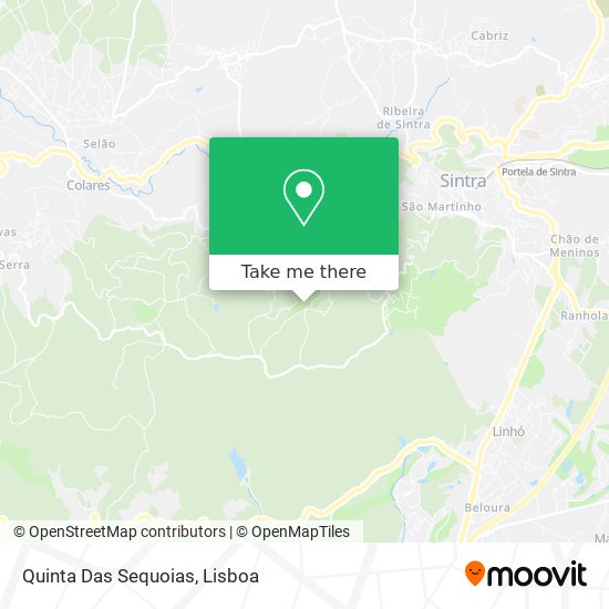 Quinta Das Sequoias mapa