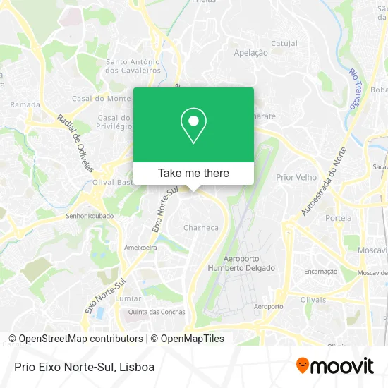 Prio Eixo Norte-Sul map