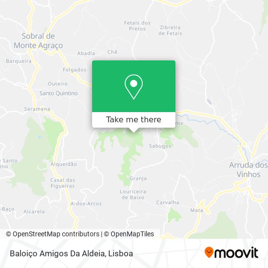 Baloiço Amigos Da Aldeia map