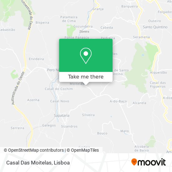 Casal Das Moitelas mapa
