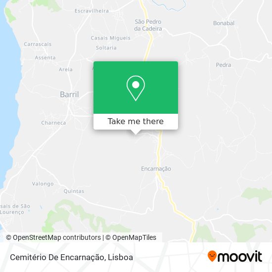 Cemitério De Encarnação mapa