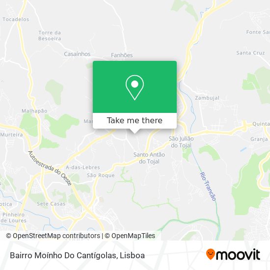 Bairro Moínho Do Cantígolas map