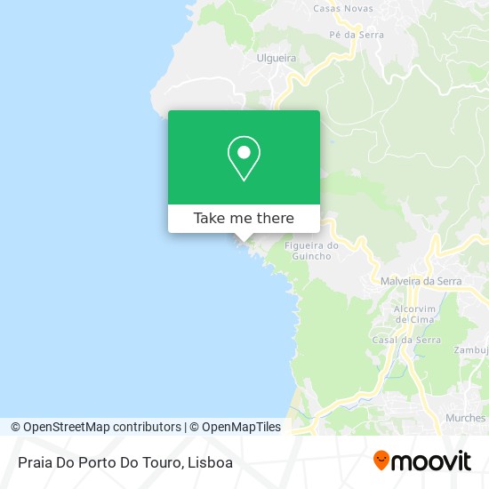 Praia Do Porto Do Touro mapa