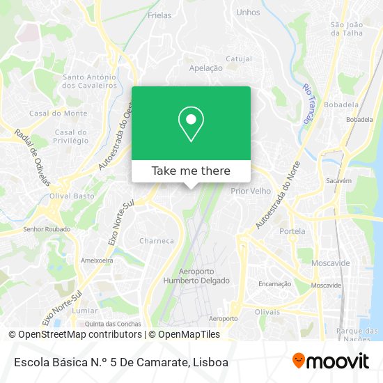 Escola Básica N.º 5 De Camarate mapa