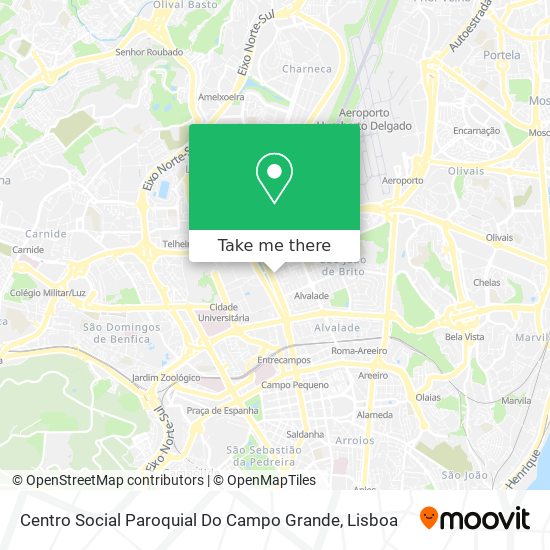 Centro Social Paroquial Do Campo Grande map