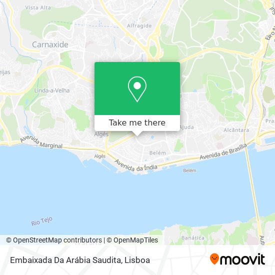 Embaixada Da Arábia Saudita mapa