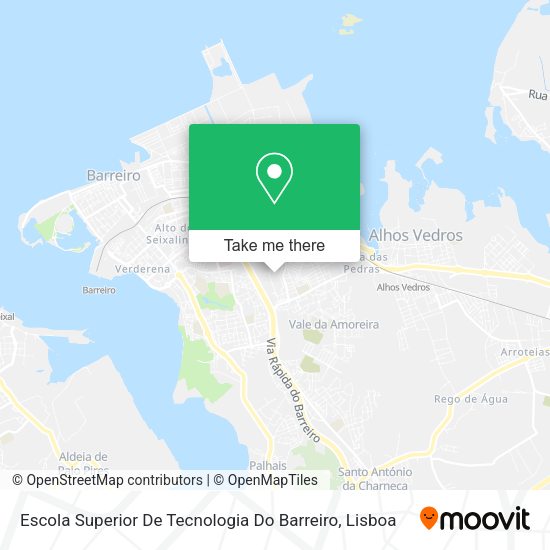 Escola Superior De Tecnologia Do Barreiro map