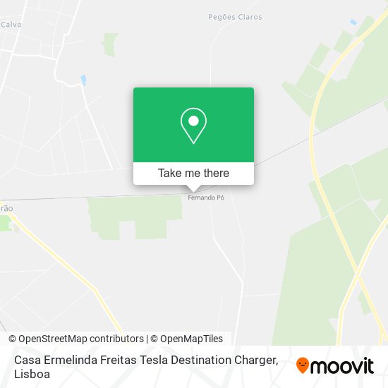 Casa Ermelinda Freitas Tesla Destination Charger mapa