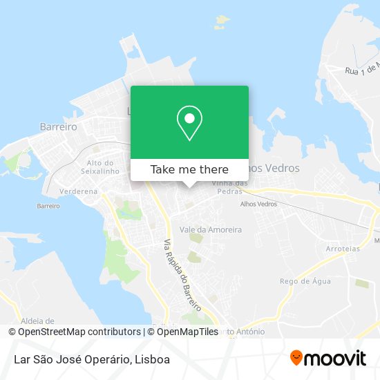 Lar São José Operário mapa