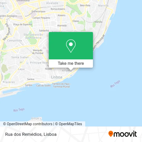 Rua dos Remédios map