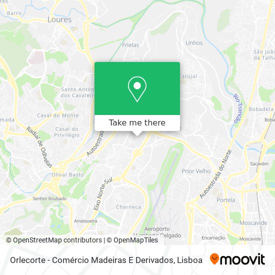 Orlecorte - Comércio Madeiras E Derivados mapa