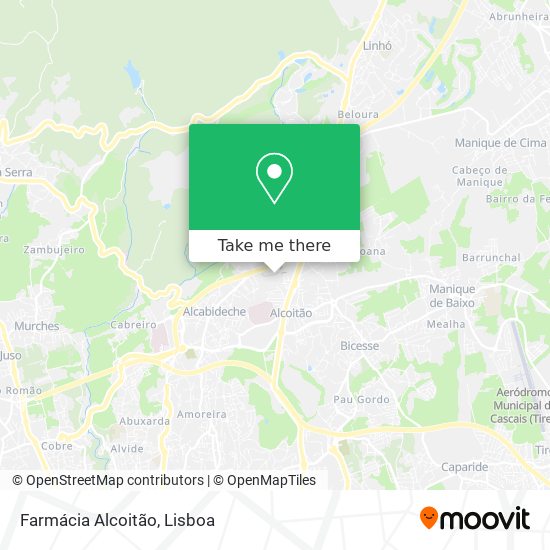 Farmácia Alcoitão mapa
