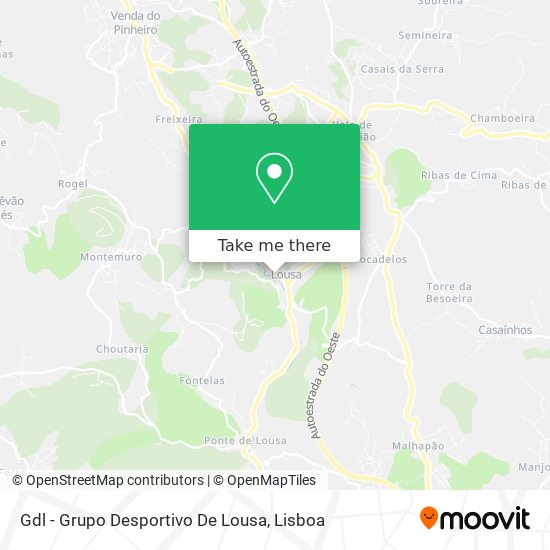 Gdl - Grupo Desportivo De Lousa map
