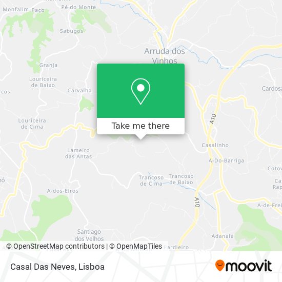 Casal Das Neves mapa