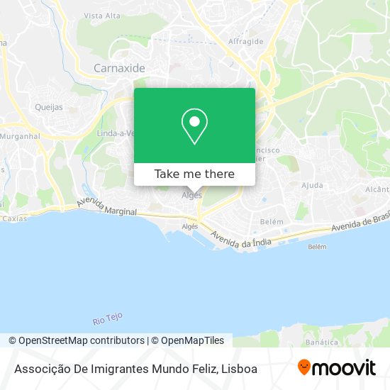Associção De Imigrantes Mundo Feliz map