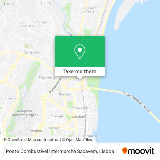 Posto Combustível Intermarché Sacavém map