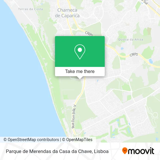 Parque de Merendas da Casa da Chave map