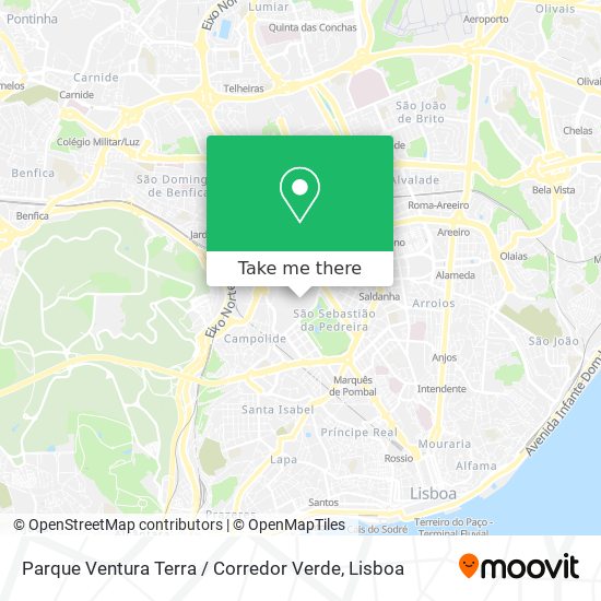 Parque Ventura Terra / Corredor Verde mapa