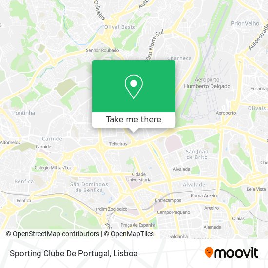 Sporting Clube De Portugal map