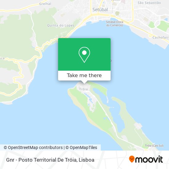 Gnr - Posto Territorial De Tróia map