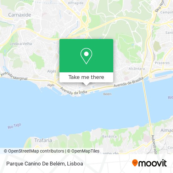 Parque Canino De Belém map