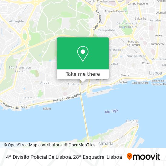 4ª Divisão Policial De Lisboa, 28ª Esquadra map