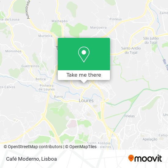 Café Moderno mapa