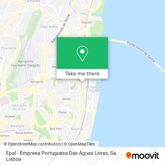 Epal - Empresa Portuguesa Das Águas Livres, Sa map