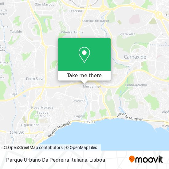 Parque Urbano Da Pedreira Italiana map