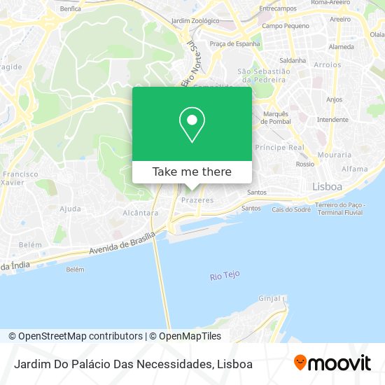 Jardim Do Palácio Das Necessidades map