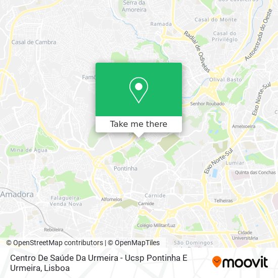 Centro De Saúde Da Urmeira - Ucsp Pontinha E Urmeira map