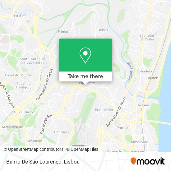 Bairro De São Lourenço map