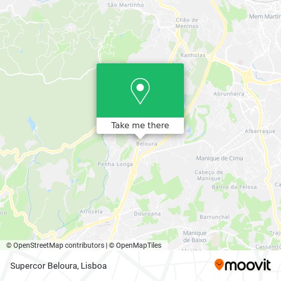 Supercor Beloura mapa