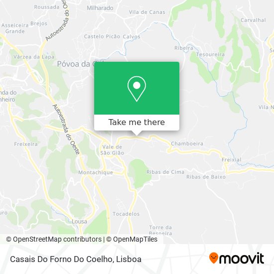 Casais Do Forno Do Coelho map
