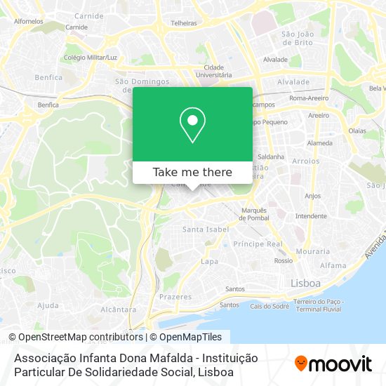 Associação Infanta Dona Mafalda - Instituição Particular De Solidariedade Social mapa