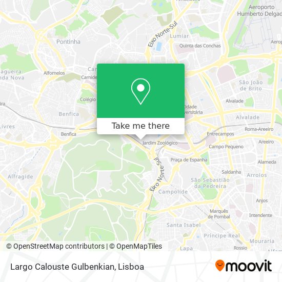 Largo Calouste Gulbenkian map