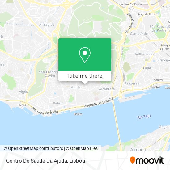 Centro De Saúde Da Ajuda map