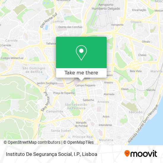 Instituto De Segurança Social, I.P. map