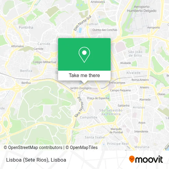 Lisboa (Sete Rios) map