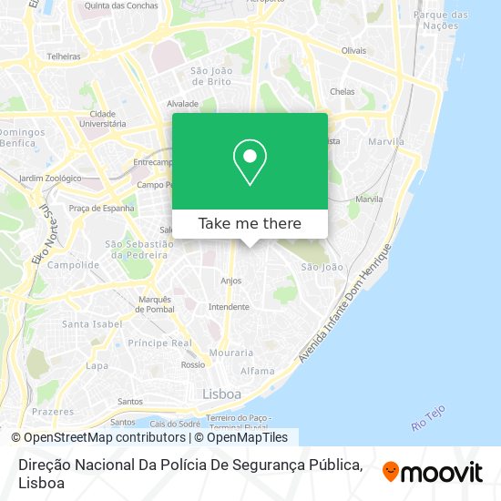 Direção Nacional Da Polícia De Segurança Pública map