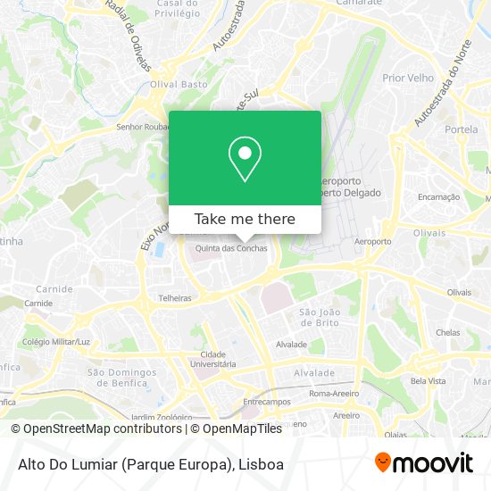 Alto Do Lumiar (Parque Europa) map