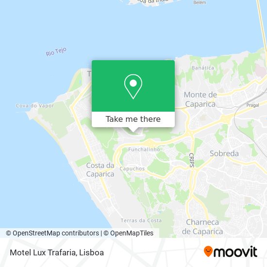 Motel Lux Trafaria mapa