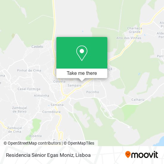 Residencia Sénior Egas Moniz map