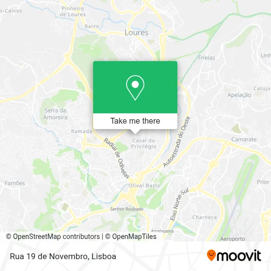 Rua 19 de Novembro map